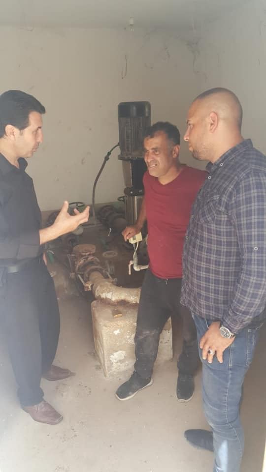 تفقد محطة ضخ صباح الخير تمهيدا لتاهيلها